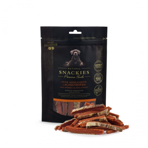 SNACKIES Feine geräucherte Lachsstreifen